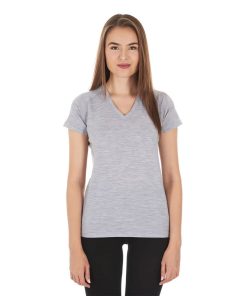 Microweight Women's Wool V-Neck T-Shirt - Woolverino