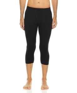 Midweight Men's Ski Bottom 3/4 Length Merino Wool - Woolverino