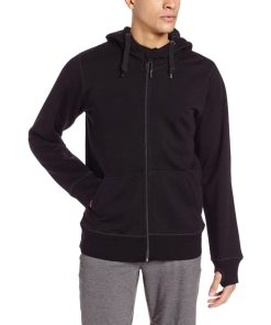 Men's Brushed Merino Wool Full-Zip Hoodie - Heavyweight