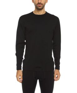 Heavyweight Men's Wool Crew Top - 100% Merino Wool