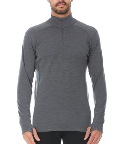 Midweight Men's Wool 1/4 Zip - 100% Merino Wool