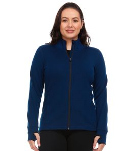 Women's Heavyweight Wool Full-Zip Sweater Top - 100% Merino Wool