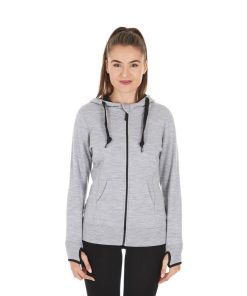 Women's Brushed Merino Wool Full-Zip Hoodie - Heavyweight