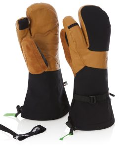WoolTek Three Finger Waterproof Ski Gloves
